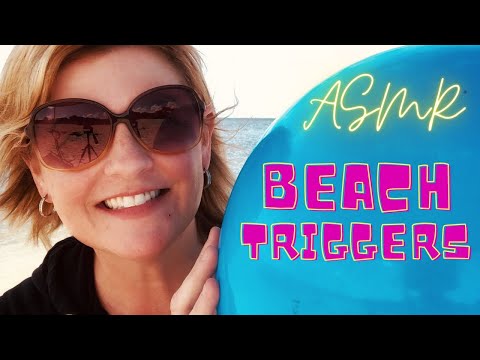 ASMR Beach Triggers🌞🌴🌊💗