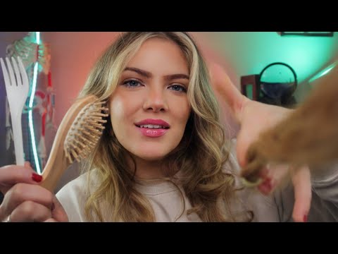 ASMR POV: GAROTA OBCECADA PELO SEU CABELO | Mexendo e Arrumando