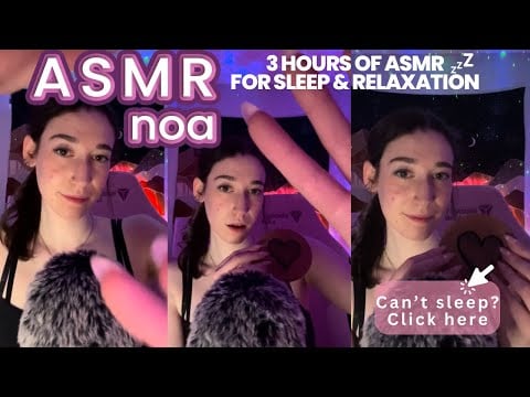 Whispering, Plucking, Tapping +more | #asmr  to help you sleep and relax 💕| OVER 3 HOURS | live #125