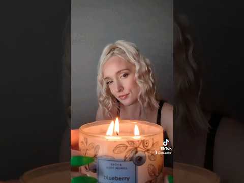 🫐ASMR Candle Sounds🕯️🫐#bathandbodyworks #asmr #asmrshorts