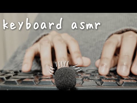 ASMR Keyboard Sounds And Tapping (No Talking)