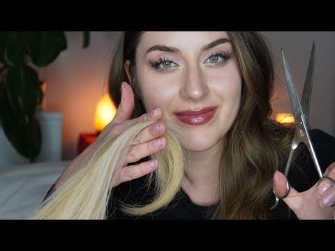 ASMR Deutsch Friseur Roleplay | 5 Sterne Hairdresser (Haircut, Hair wash, Hair Play, Hair Brudhing)