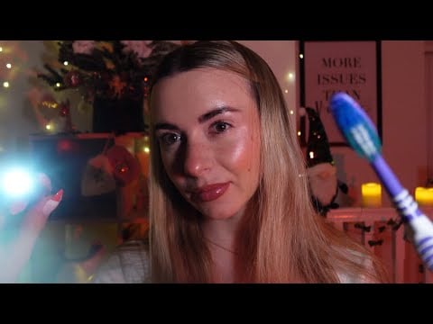 ASMR dentist appointment, cleaning & cavity removal (soft spoken/whispered) 🦷
