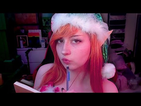 asmr christmas elf counts your freckles 💚♥️