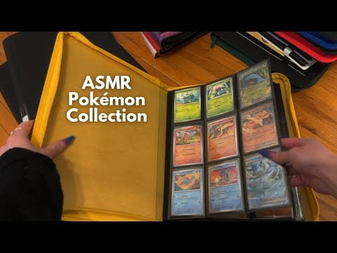 ASMR My Pokémon Card Collection ⚡️ (whispered, binder tapping)