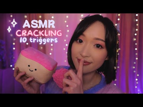 1H ASMR 100% crépitements 🔥 10 triggers super relaxants (no talking) ✨
