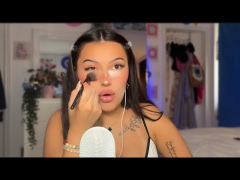 ASMR | Q&A While Doing My Makeup ☕️🤍 *TIPSY*