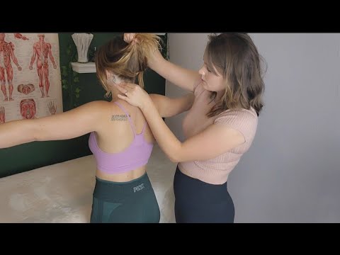 ASMR Neck, Shoulder & Back Chiropractic Adjustment for PAIN Relief @katherinaasmr8569