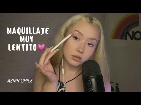 MAQUILLAJE MUY LENTITO ASMR✨💄EXTREMELY SLOW MAKE UP