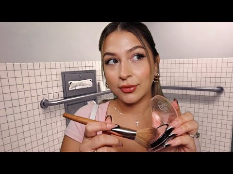 ASMR $5 back 2 school Makeovers in bathroom 🚽📚