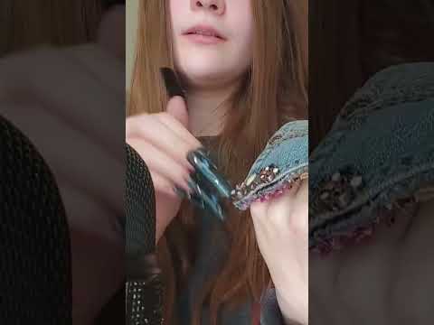 fast and aggressive fabric scratching ASMR
