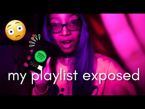 ASMR girl exposes her spotify wrapped music playlist (it's embarrassing...)😤
