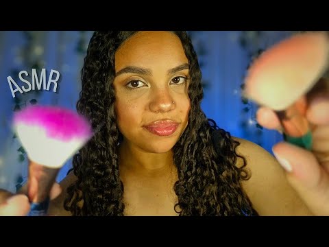 ASMR Sons de Boca Molhados + Pincel na Tela  💋💦