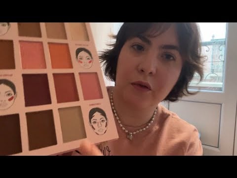 Asmr | Te arrumando e me arrumando (penteado e make)