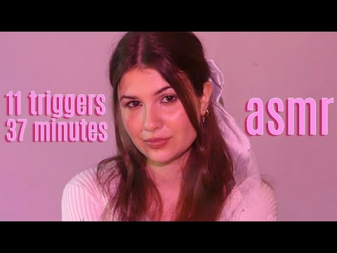 ASMR - 11 merveilleux triggers pour t'endormir en 37 minutes! (chuchotements et tapping)