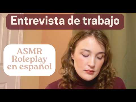 ASMR Roleplay Entrevista de Trabajo | Español | Hablando Bajito / Soft Spoken | ASMR para DORMIR😴