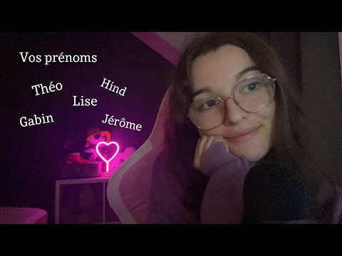 ASMR | Vos prénoms  part.3