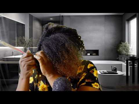 Tangle Matted To Detangling Hair ASMR Chewing Gum