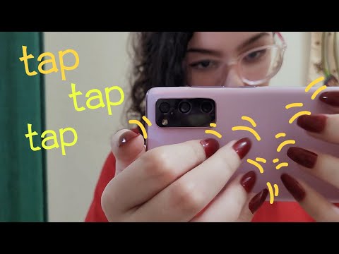 ASMR: TAPPING NO CELULAR COM E SEM CAPINHA 📲