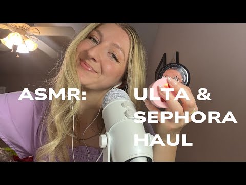 ASMR Whispered Ulta and Sephora Haul + Tapping and Scratching