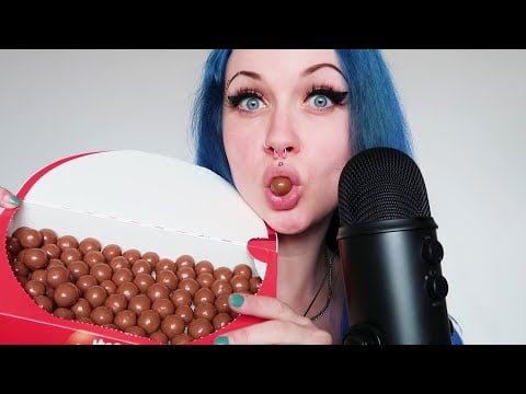 ASMR Malteser Chocolate Malt Ball Eating Sounds