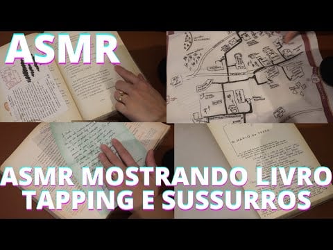ASMR MOSTRANDO O LIVRO S O NAVIO DE TESEU -  Bruna Harmel ASMR