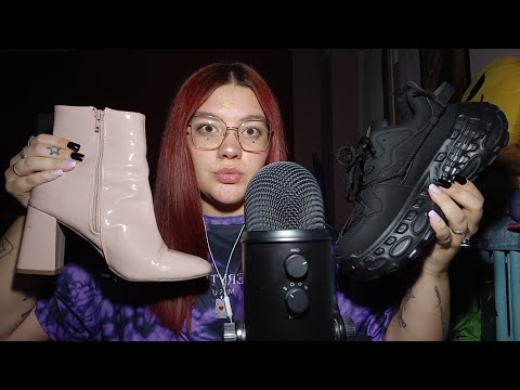 TUTTE LE MIE SCARPE 👠 Shoe Collection (Tapping, Scratching) 😴💜 | ASMR ITA