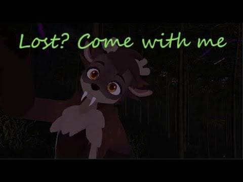 Furry ASMR | Mysterious deer guides you through forest | soft spoken, keyboard sounds