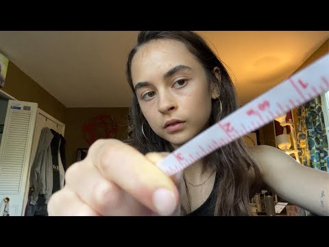 lo-fi asmr // measuring your face & sketching your portrait // whispered & soft spoken