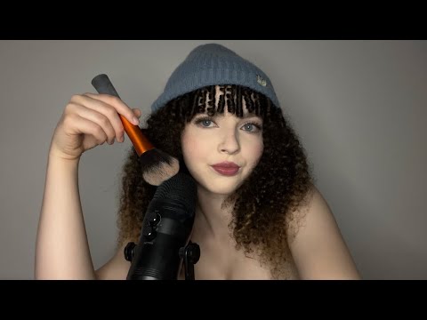 ASMR | Inaudible whispers, mouth sounds & mic brushing 😴