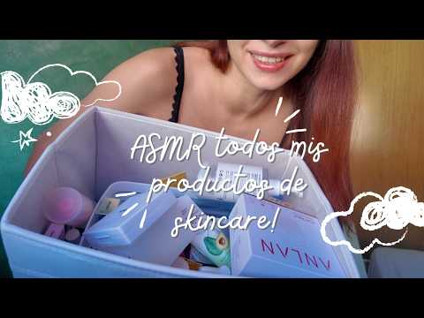 ASMR 💕Todos mis productos de skincare!
