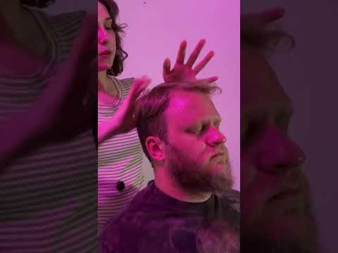 ASMR Light Touch Head Massage #asmrmassage #realpersonasmr #visualtingle #oldschoolasmr #classicasmr