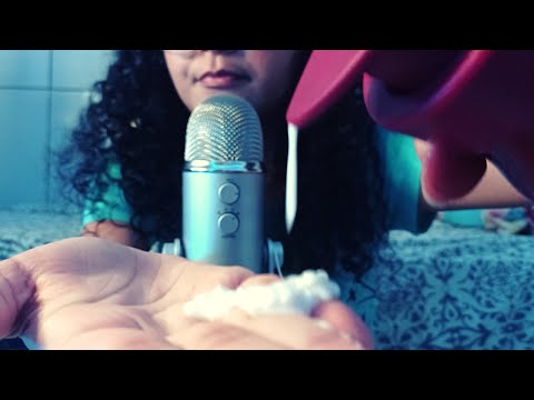 ASMR- SONS DE CREME/ Creme nas mãos/ Sons molhado