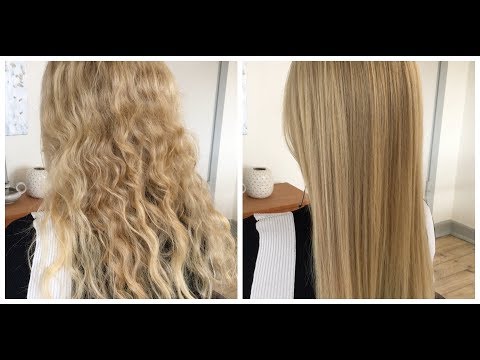 ASMR from Curly to Straight Hair (Relaxing Hair Brushing & Straightening) 💆🏼‍♀️