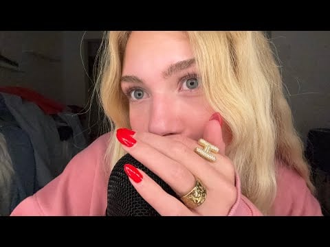ASMR up close whisper ramble! 