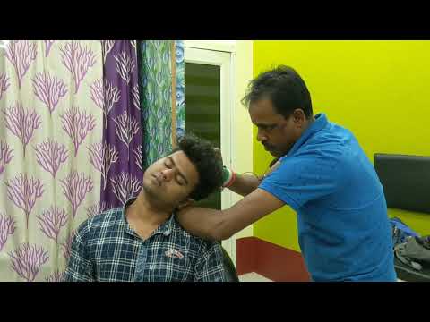 asmr Relaxing Head & Body massage by indian barber | Neck cracking