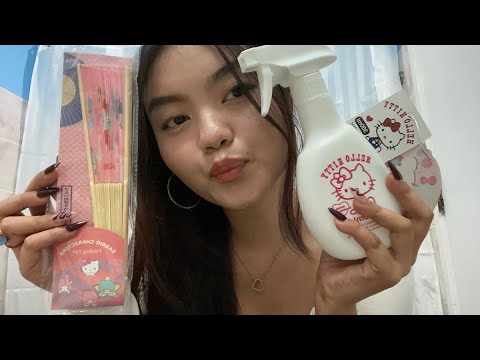 Hello Kitty Items ASMR (Tapping, scratching, spray etc)