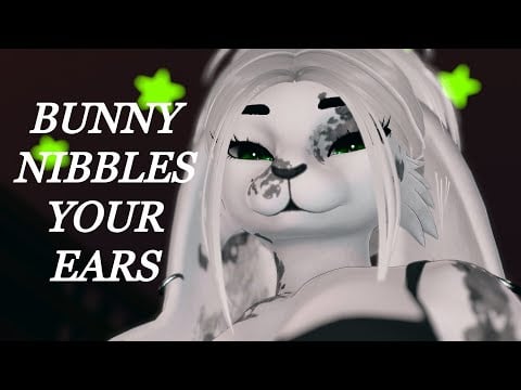 ASMR | Bunny girl nibbles on your ears~ [Intense up-close MOUTH SOUNDS/ Little to no talking]