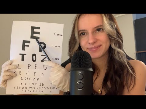 ASMR eye exam 👀🩺