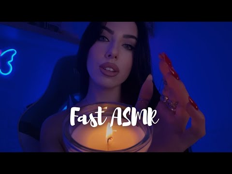 FAST ASMR - Hand Sounds, Rings, Mouth Sounds, Tapping, Visual triggers & more