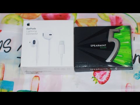 APPLE HEADPHONES ASMR #5 SPEARMINT CHEWING GUM