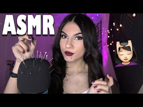 Asmr 🪡 Acupuntura Craneal para calmar tu mente | asmr español