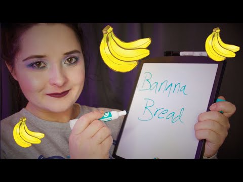 🍌Banana Bread Recipe🍌Soft Spoken White Board Writing