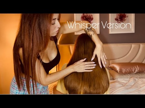 ASMR~Whisper~Brushing Your Hair Before Bed #asmr #hairbrushing #whispering 