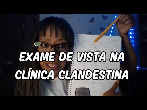 TE FAÇO UM EXAME DE VISTA NA CLINICA MAIS BARATA #asmr   #asmrroleplay