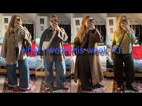 lofi asmr outfits of the week | what I wore for the first week of fall weather