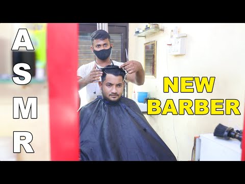 ASMR Indian Hair Cutting & Beard Triming By New Barber | Indian Asmr | Indian Barber