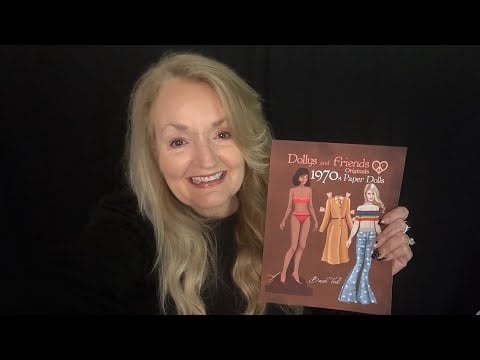 ASMR 1970s Fashion with Paper Dolls
