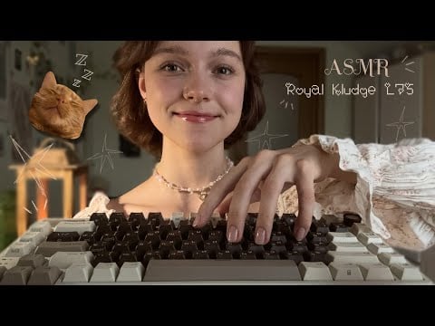 𝐴𝐶𝑀𝑃 ~ распаковка клавиатуры 🎞️ звуки клавиш /неразборчивый шепот / таппинг ✩₊˚.⋆☾⋆⁺₊✧