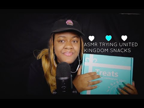 ASMR Unboxing & Tasting UK Snacks (Crunching, Eating, Mouth Sounds)